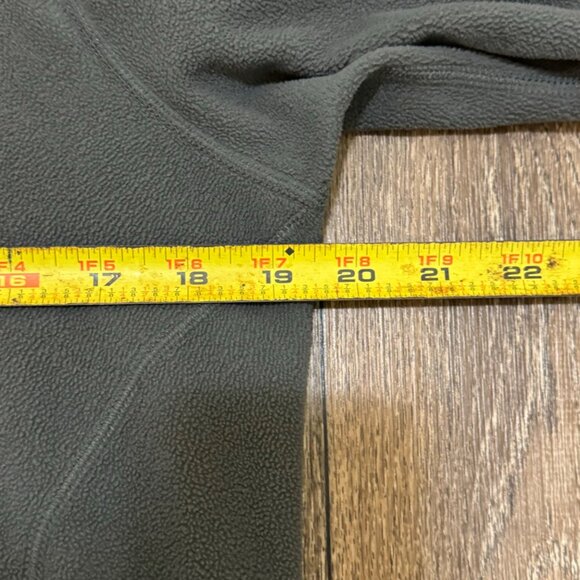 Eddie Bauer First Ascent Jacket Mens Medium Gray Polartec 1/4 Zip Fleece Outdoor - Picture 10 of 11